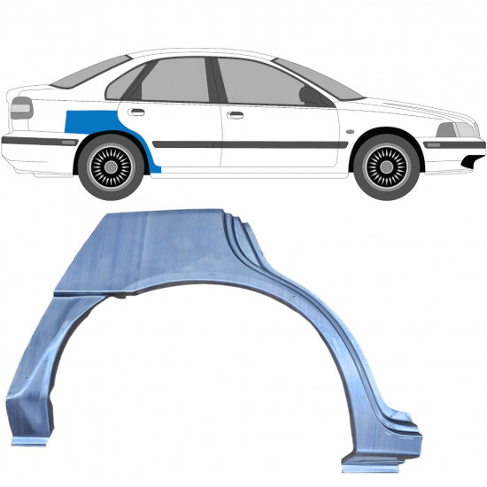 VOLVO S40 / V40 1995-2004 SEGMENT REPARAȚIE ARIPĂ SPATE / DREAPTA