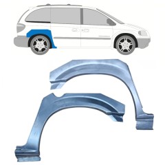 Reparație aripă spate pentru Chrysler Voyager 2000-2008 / Stânga+Dreapta / Set 11284