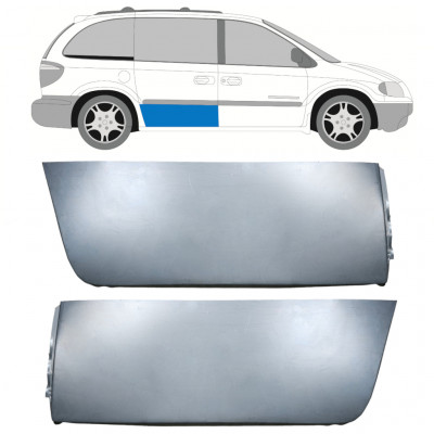 Reparație exterioară ușă glisantă pentru Chrysler Voyager 2000-2008 / Stânga+Dreapta / Set 10377