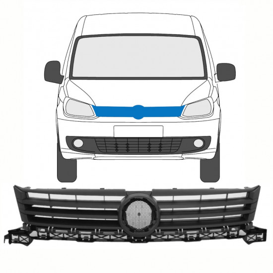 VOLKSWAGEN CADDY 2010-2015 GRILA