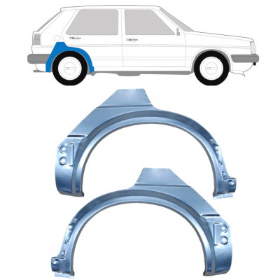 Reparație aripă spate pentru VW Golf 2 1982- / Stânga+Dreapta / Set 9679