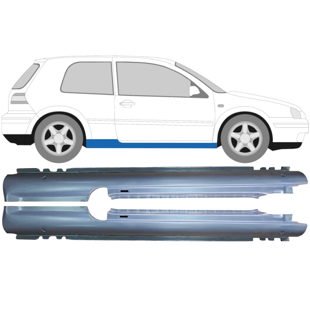 Reparație Prag Pentru Vw Golf 4 1997- / Stânga+Dreapta / Set 9244