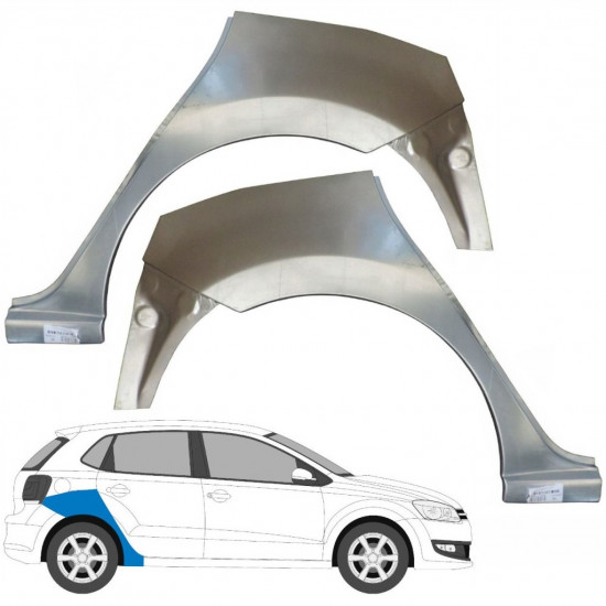 VW POLO 2009-2017 SEGMENT REPARAȚIE ARIPĂ SPATE / A STABILIT