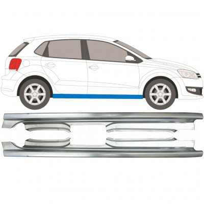 Prag complet pentru VW Polo 2009-2017 / Stânga+Dreapta / Set 9271