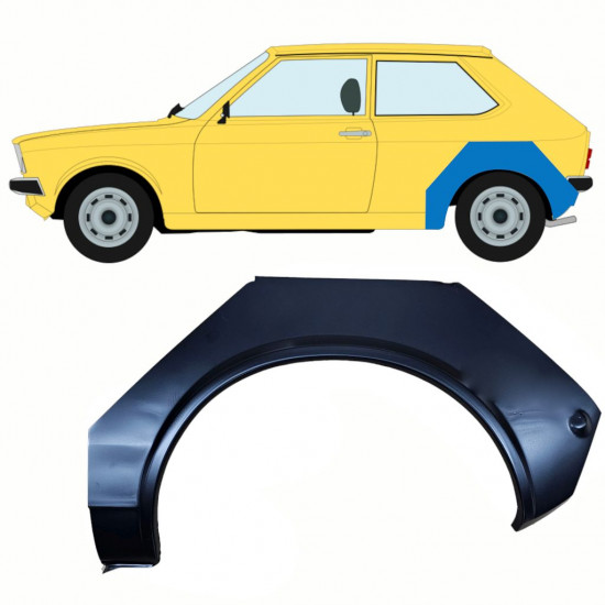 Reparație aripă spate pentru VW Polo 1975-1981 / Stânga /  8799