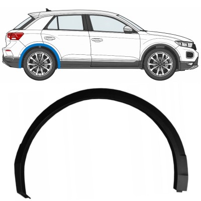 Bandou lateral aripă spate pentru Volkswagen T-Roc 2017- / Dreapta 17029