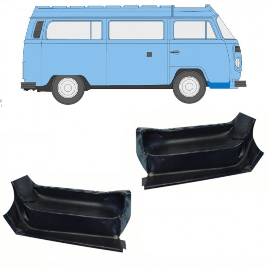 VW T2 1967-1979 ORNAMENT PRAG SCARA USA FATA PANOU DE REPARATII / A STABILIT