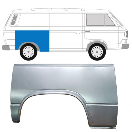 Reparație aripă spate pentru VW Transporter T3 1979-1992 / Dreapta 7136