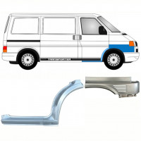 Reparație prag + pasaj roată față + aripă față pentru VW Transporter T4 1996- / Dreapta / Set 10041