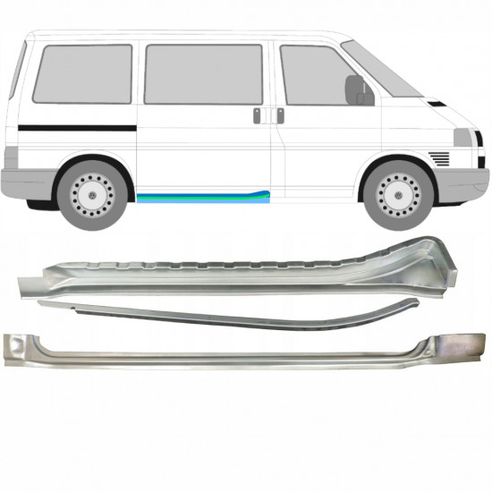 VW T4 1990-2003 UȘĂ GLISANTĂ REPARATIE PRAG INTERIOR / A STABILIT / DREAPTA