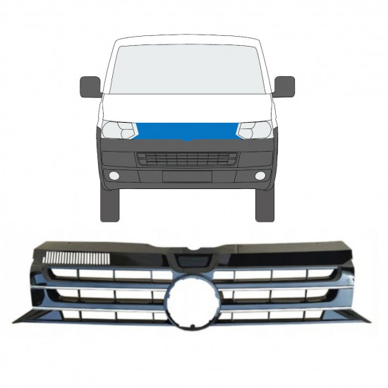 Grilă pentru Volkswagen Transporter T5 2009-2015 8978