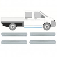 Reparație prag față + spate pentru VW Transporter T5 2003-2015 / Stânga+Dreapta / Cabină dublă / Set 9696