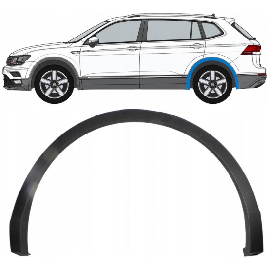 Bandou lateral aripă spate pentru Volkswagen Tiguan 2016-2024 Allspace / Stânga 8194