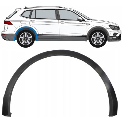 Bandou lateral aripă spate pentru Volkswagen Tiguan 2016-2024 Allspace / Dreapta 8193