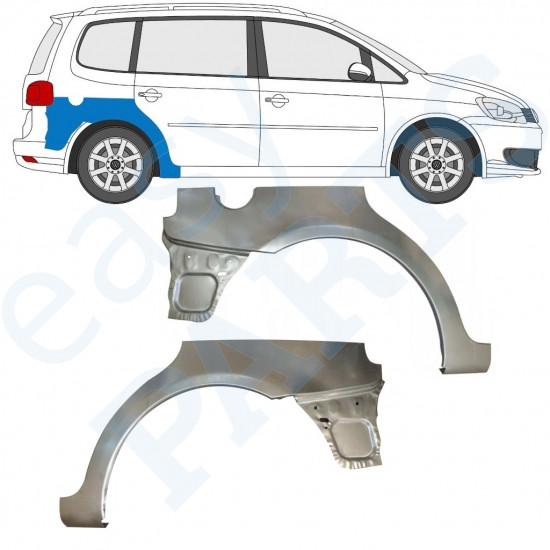 VW TOURAN 2010-2015 SEGMENT REPARAȚIE ARIPĂ SPATE / A STABILIT