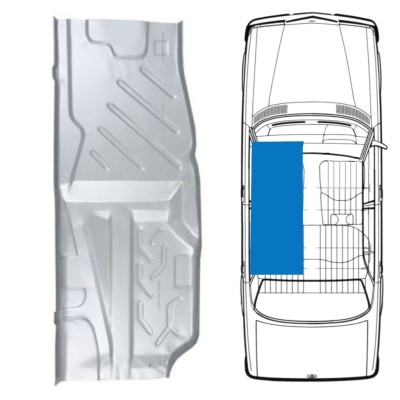 Reparație podea pentru Mercedes W123 1975-1985 / Stânga 16051