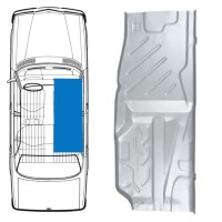 Reparație podea pentru Mercedes W123 1975-1985 / Dreapta 16050