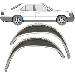 Reparație aripă interioară spate pentru Mercedes E-Class W124 1984-1996 / Stânga+Dreapta / Set 9652