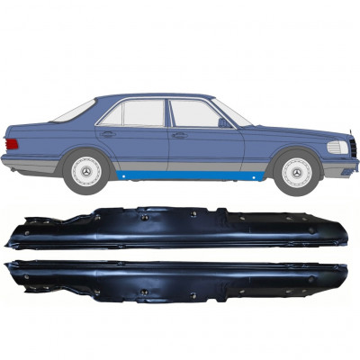 Reparație prag pentru Mercedes S-class 1979-1991 / Stânga+Dreapta / Set 9578