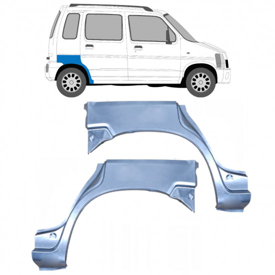 Reparație aripă spate pentru Suzuki Wagon R+ 1993-2000 / Stânga+Dreapta / Set 9594