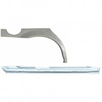 Reparație prag + aripă spate pentru Jaguar X-Type 2001-2009 / Dreapta / Set 12620
