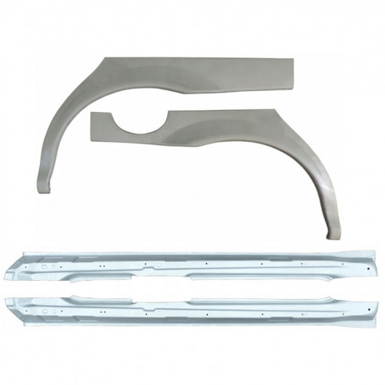 Reparație prag + aripă spate pentru Jaguar X-Type CF-1 2001-2009 / Set 12622
