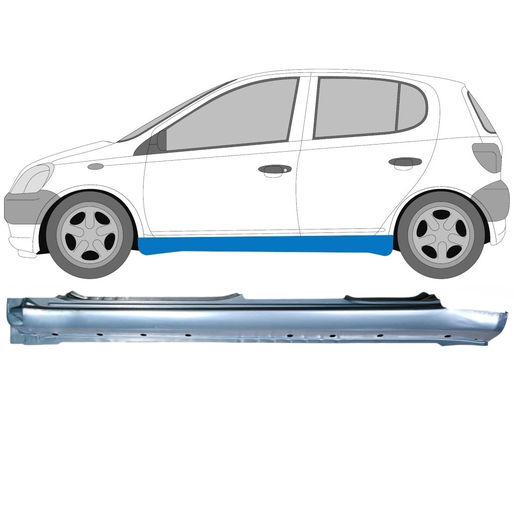 Reparație Prag Pentru Toyota Yaris 1999-2006 / Stânga 5465