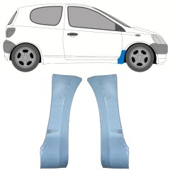 Panou de reparație aripă față pentru Toyota Yaris 1999-2005 / Stânga+Dreapta / Set 9736