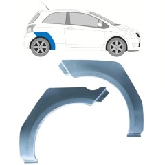 Reparație aripă spate pentru Toyota Yaris 2006-2011 / Stânga+Dreapta / Set 11446