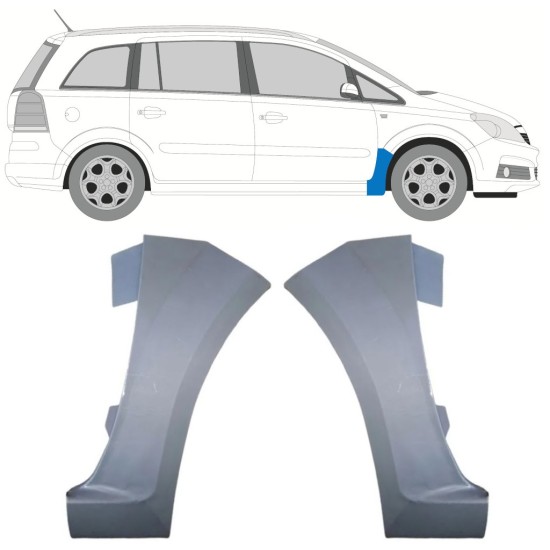 Panou de reparație aripă față pentru Opel Zafira B 2005-2012 / Stânga+Dreapta / Set 16852