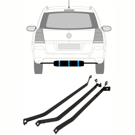Cleme rezervor combustibil pentru Opel Zafira B 2005-2012 16026