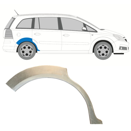 Reparație aripă spate pentru Opel Zafira B 2005-2012 / Dreapta 14756 Reparație aripă spate pentru Opel Zafira B 2005-2012 / Dreapta 14756