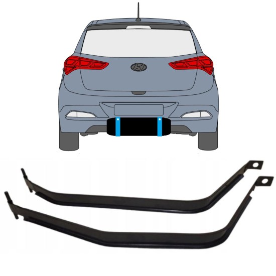 Cleme rezervor combustibil pentru Hyundai i20 2014-2020 15116