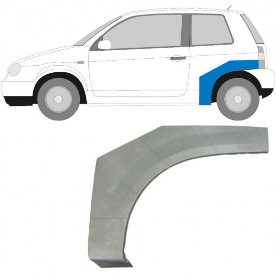 VW LUPO SEAT AROSA 1998-2005 SEGMENT REPARAȚIE ARIPĂ SPATE / STÂNGA